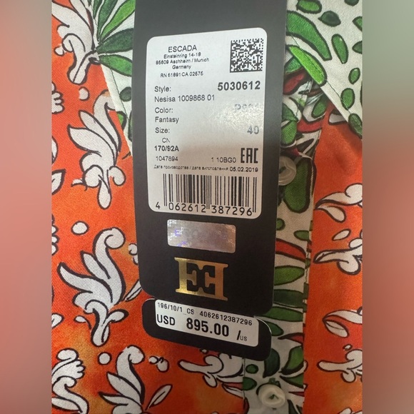 Escada 💯 Silk Blouse - Picture 6 of 9